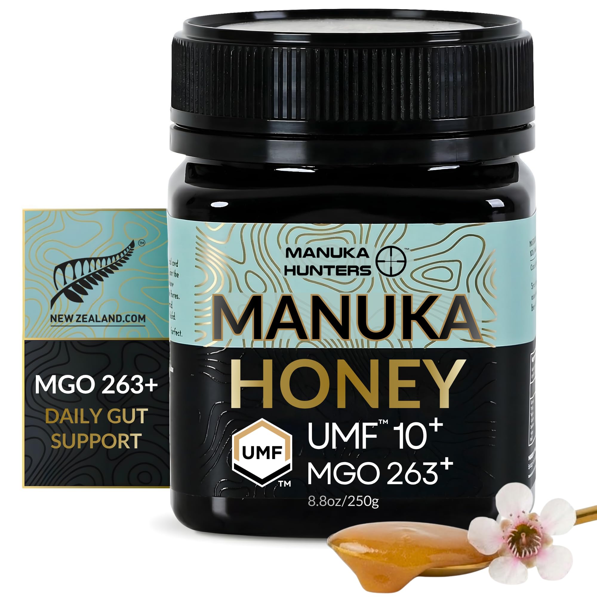 Amazon.com : Manuka Hunters UMF 10+/MGO 263+ Certified New Zealand